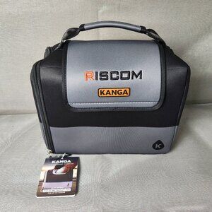 NEW Kanga Insulated Cooler Bag Tote - NWT RISCOM Logo - Lunch Box - Black/Grey
